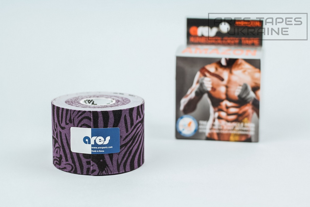 ТЕЙП ARES AMAZON 5 СМ Х 5 М ЗЕБРА КАРТИНКА-2 КИНЕЗИО ТЕЙП ARES AMAZON 5 СМ Х 5 М ЗЕБРА ФОТО-2