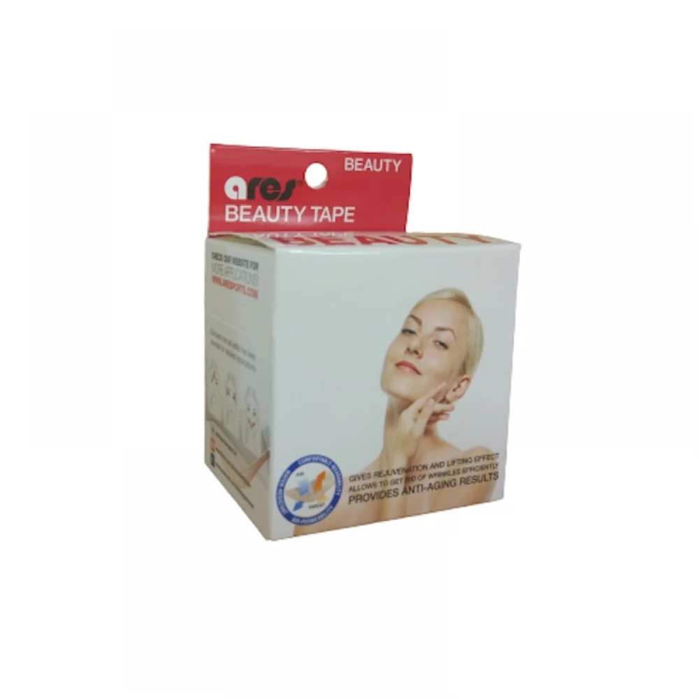 КИНЕЗИО ТЕЙП ARES BEAUTY 5 СМ Х 5 М БЕЛЫЙ ФОТО-7