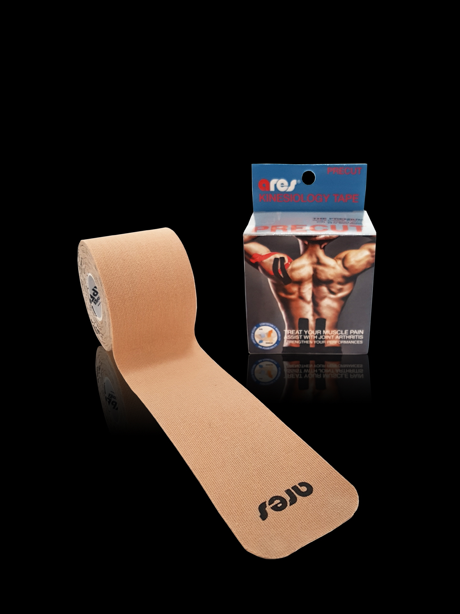 ТЕЙП ARES PRECUT LOGO 5 СМ Х 5 М БЕЖЕВЫЙ КАРТИНКА-1 КИНЕЗИО ТЕЙП ARES PRECUT LOGO 5 СМ Х 5 М БЕЖЕВЫЙ ФОТО-1