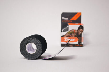 КИНЕЗИО ТЕЙП TMAX COTTON 5 СМ Х 5 М ЧЕРНЫЙ ФОТО-5