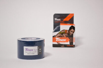 КИНЕЗИО ТЕЙП TMAX COTTON 5 СМ Х 5 М ТЕМНО – СИНИЙ ФОТО-1