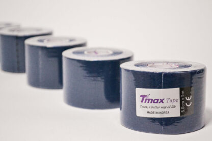 КИНЕЗИО ТЕЙП TMAX COTTON 5 СМ Х 5 М ТЕМНО – СИНИЙ ФОТО-4