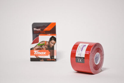 КИНЕЗИО ТЕЙП TMAX COTTON 5 СМ Х 5 М КРАСНЫЙ ФОТО-5