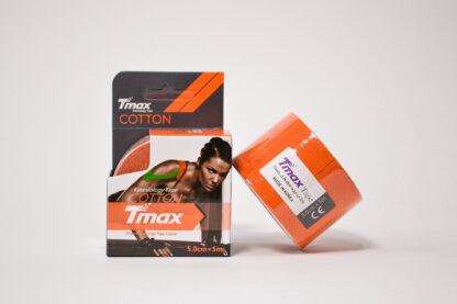 КИНЕЗИО ТЕЙП TMAX COTTON 5 СМ Х 5 М ОРАНЖЕВЫЙ ФОТО-2