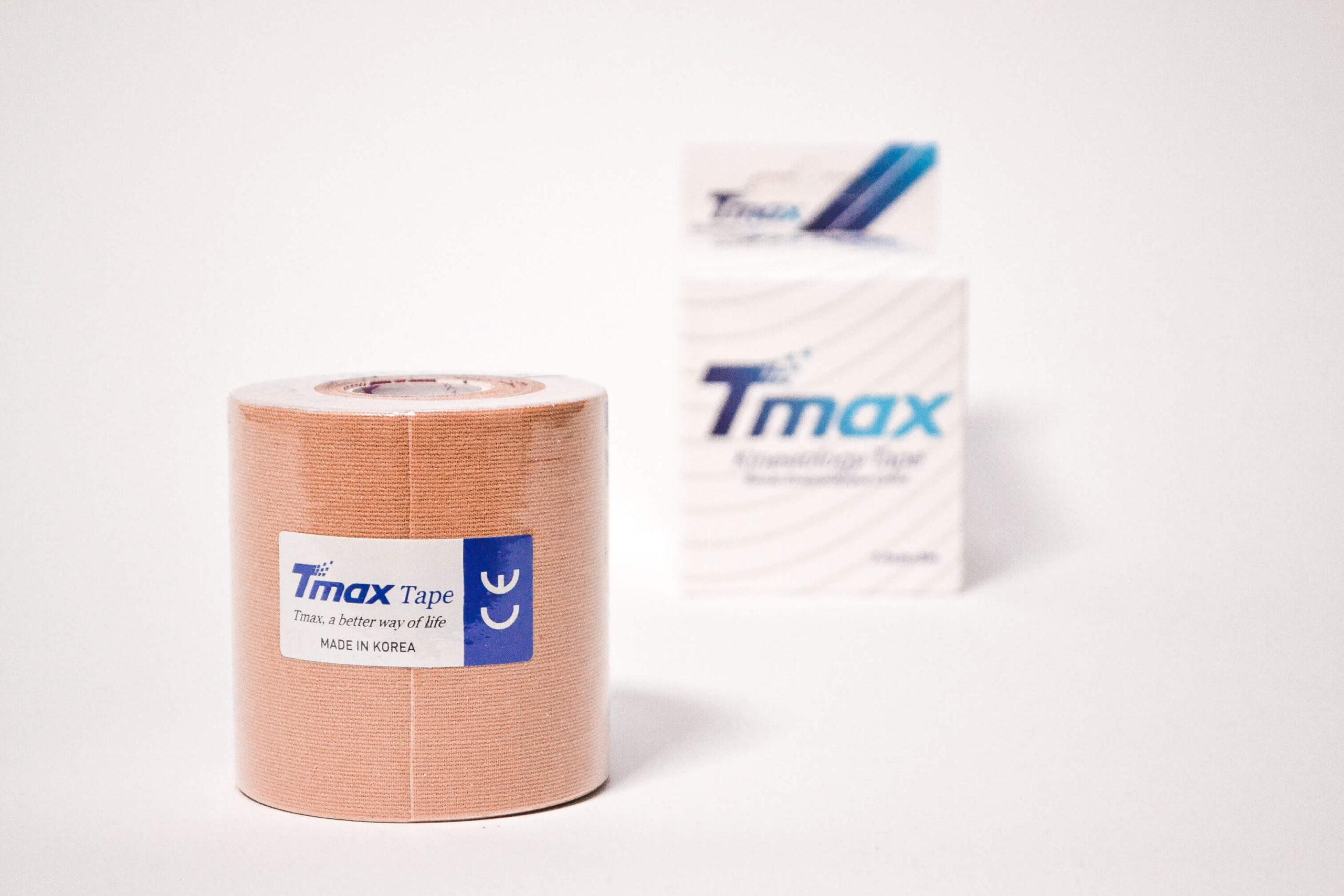 КИНЕЗИО ТЕЙП TMAX COTTON 7.5 СМ Х 5 М БЕЖЕВЫЙ ФОТО-3