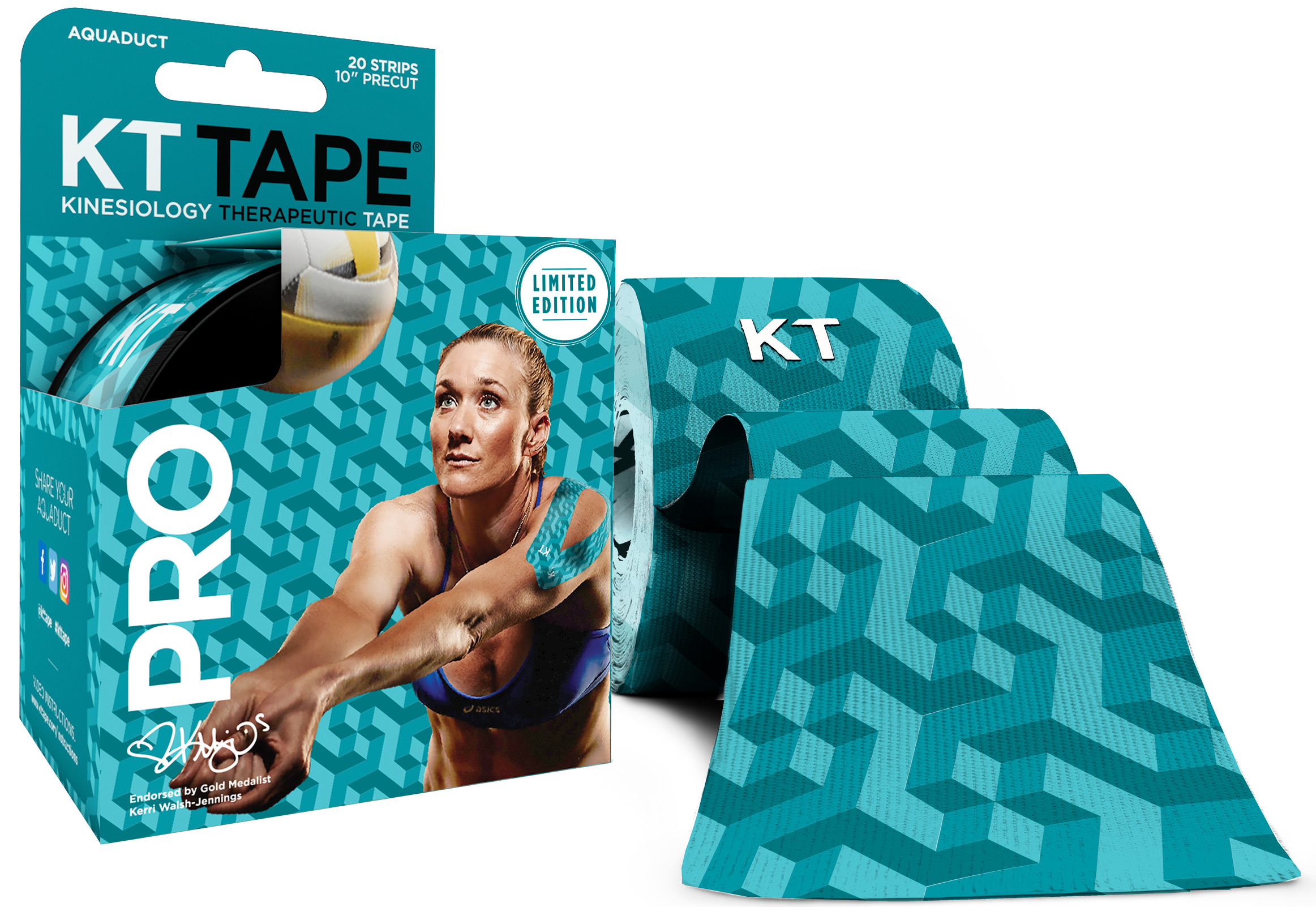 ТЕЙП KT TAPE PRO LIMITED EDITION SYNTHETIC PRECUT 5 СМ Х 5 М БИРЮЗОВЫЙ КАРТИНКА-2 КИНЕЗИО ТЕЙП KT TAPE PRO LIMITED EDITION SYNTHETIC PRECUT 5 СМ Х 5 М БИРЮЗОВЫЙ ФОТО-2
