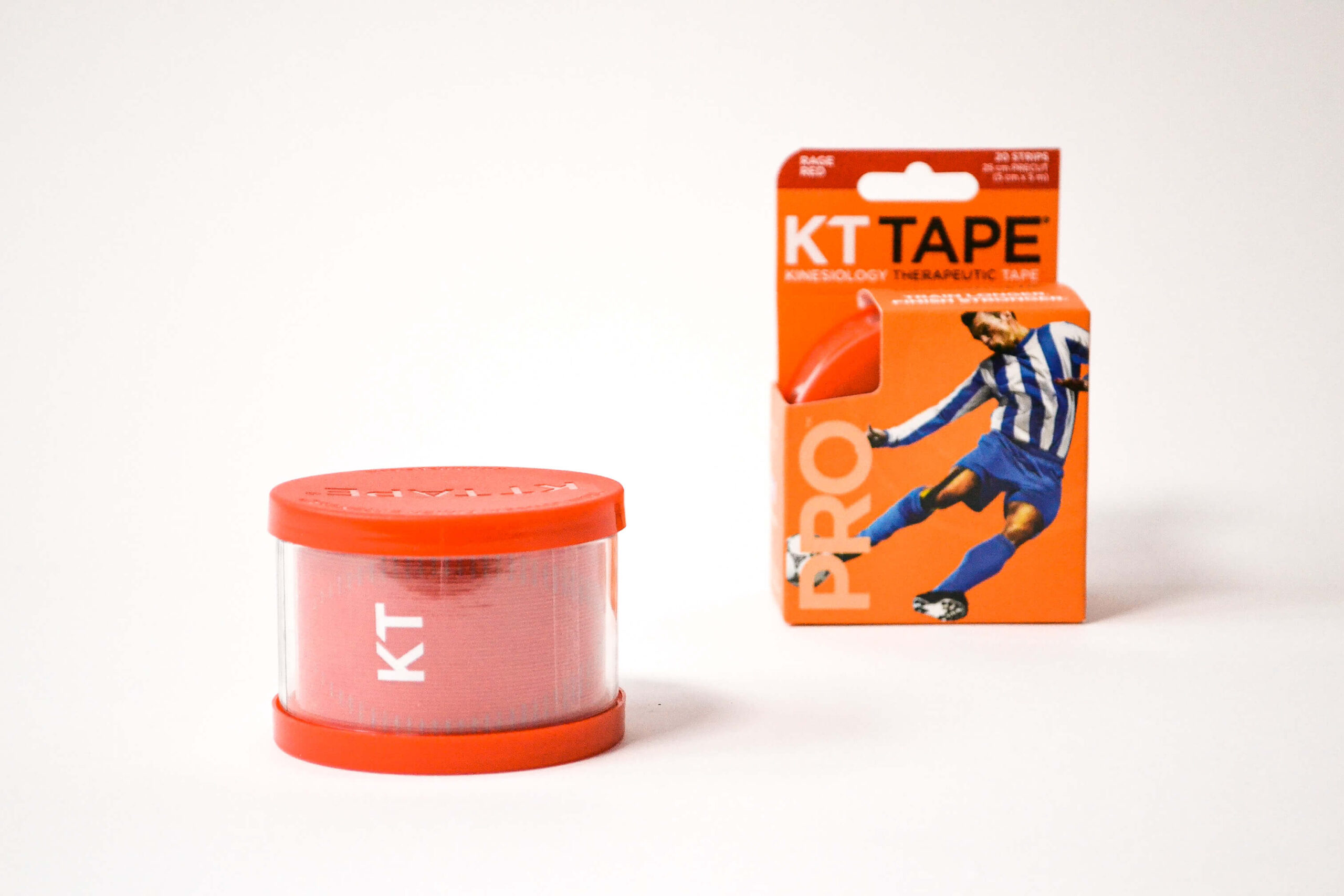 КИНЕЗИО ТЕЙП KT TAPE PRO SYNTHETIC PRECUT 5 СМ Х 5 М КРАСНЫЙ ФОТО-2