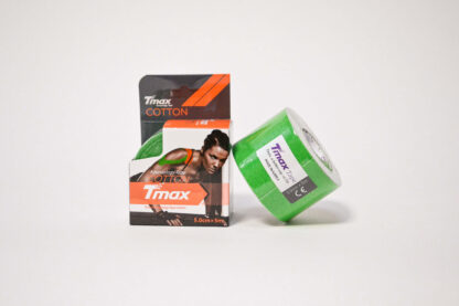 КИНЕЗИО ТЕЙП TMAX COTTON 5 СМ Х 5 М ЗЕЛЕНЫЙ ФОТО-8