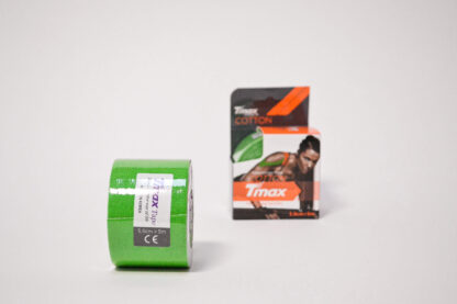 КИНЕЗИО ТЕЙП TMAX COTTON 5 СМ Х 5 М ЗЕЛЕНЫЙ ФОТО-1