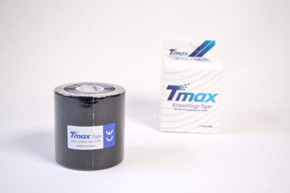 КИНЕЗИО ТЕЙП TMAX COTTON 7.5 СМ Х 5 М ЧЕРНЫЙ - ФОТО-1