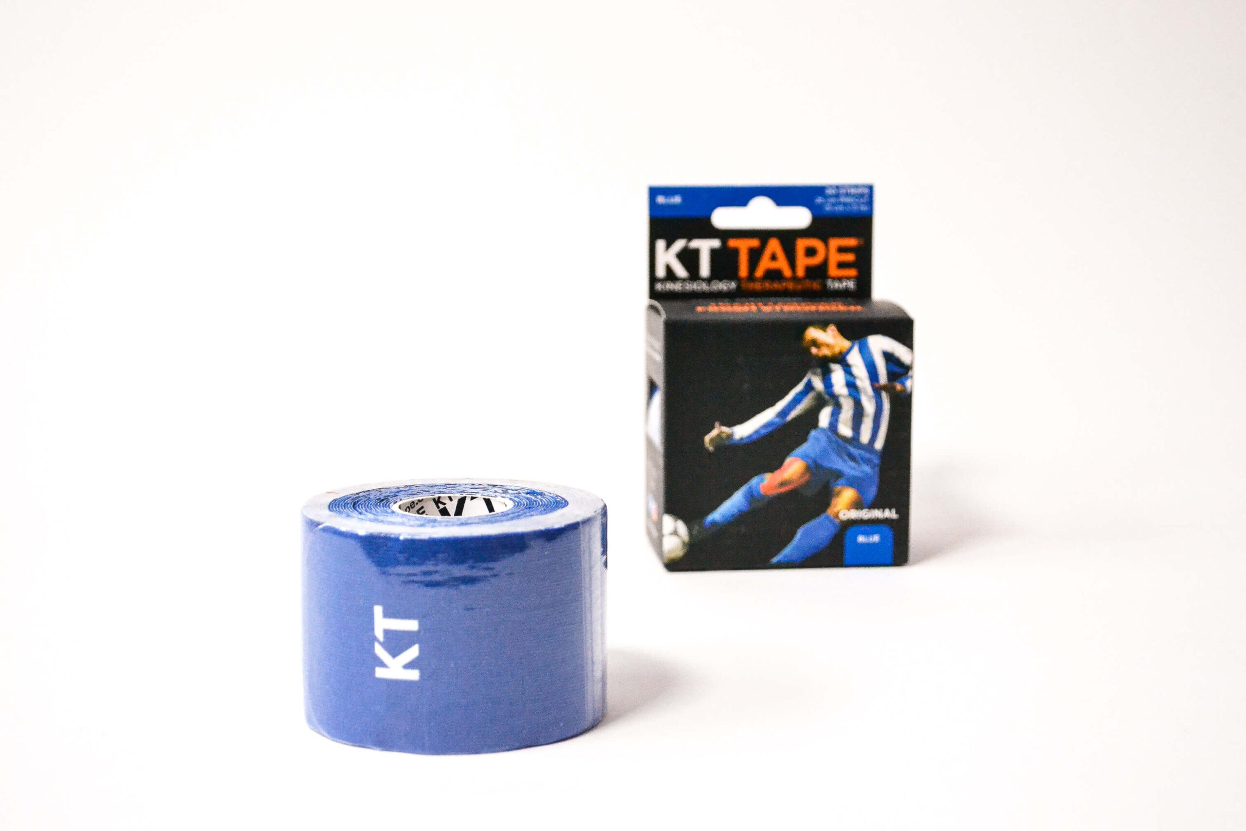 КИНЕЗИО ТЕЙП KT TAPE ORIGINAL COTTON PRECUT 5 СМ Х 5 М ГОЛУБОЙ ФОТО-3