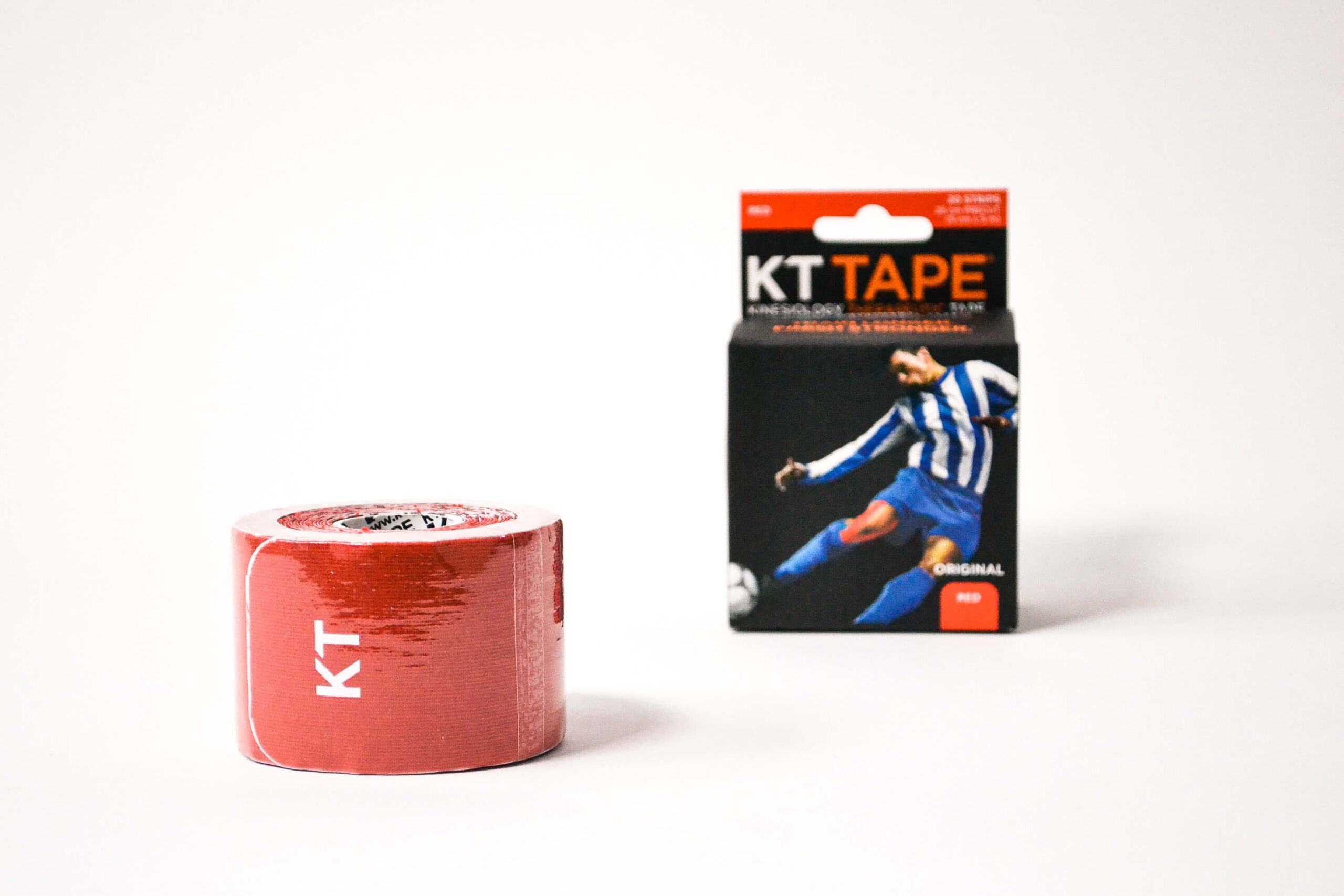 КИНЕЗИО ТЕЙП KT TAPE ORIGINAL COTTON PRECUT 5 СМ Х 5 М КРАСНЫЙ ФОТО-2