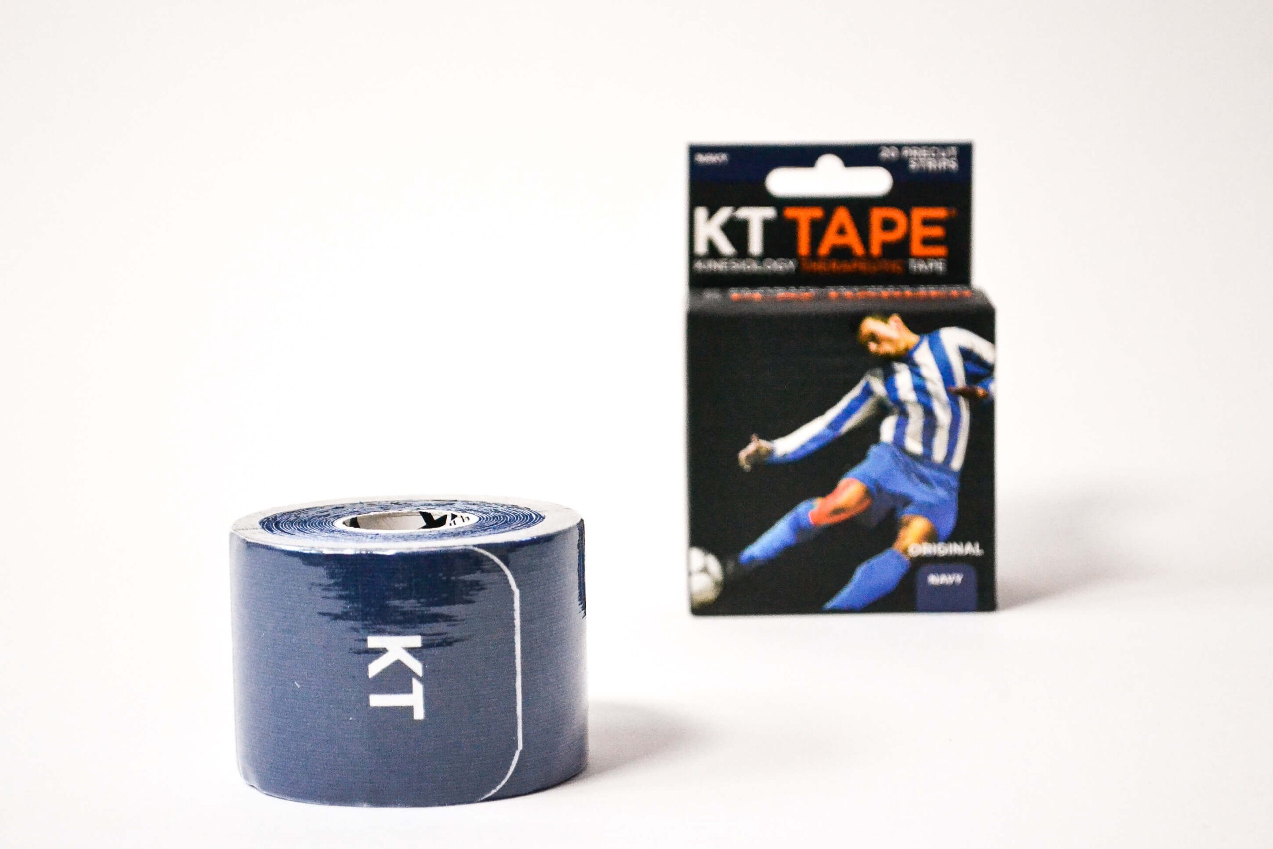 КИНЕЗИО ТЕЙП KT TAPE ORIGINAL COTTON PRECUT 5 СМ Х 5 М СИНИЙ ФОТО-4