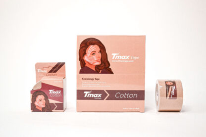КИНЕЗИО ТЕЙП TMAX FACE TAPE ХЛОПОК 5 СМ X 5 М БЕЖЕВЫЙ ФОТО-9