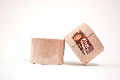КИНЕЗИО ТЕЙП TMAX FACE TAPE ХЛОПОК 5 СМ X 5 М БЕЖЕВЫЙ ФОТО-7
