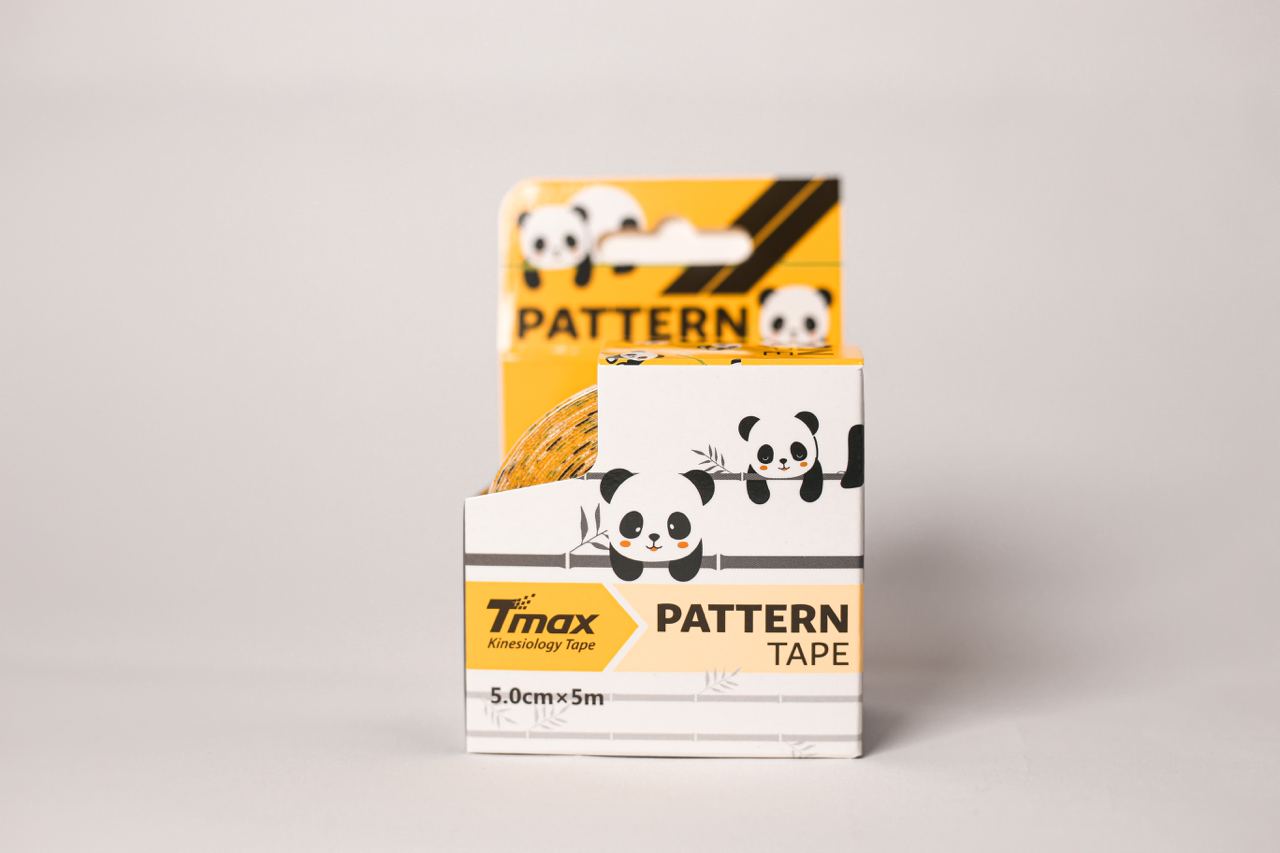 ТЕЙП TMAX PATTERN 5 СМ Х 5 М ПАНДА - КАРТИНКА-4 КИНЕЗИО ТЕЙП TMAX PATTERN 5 СМ Х 5 М ПАНДА - ФОТО-4