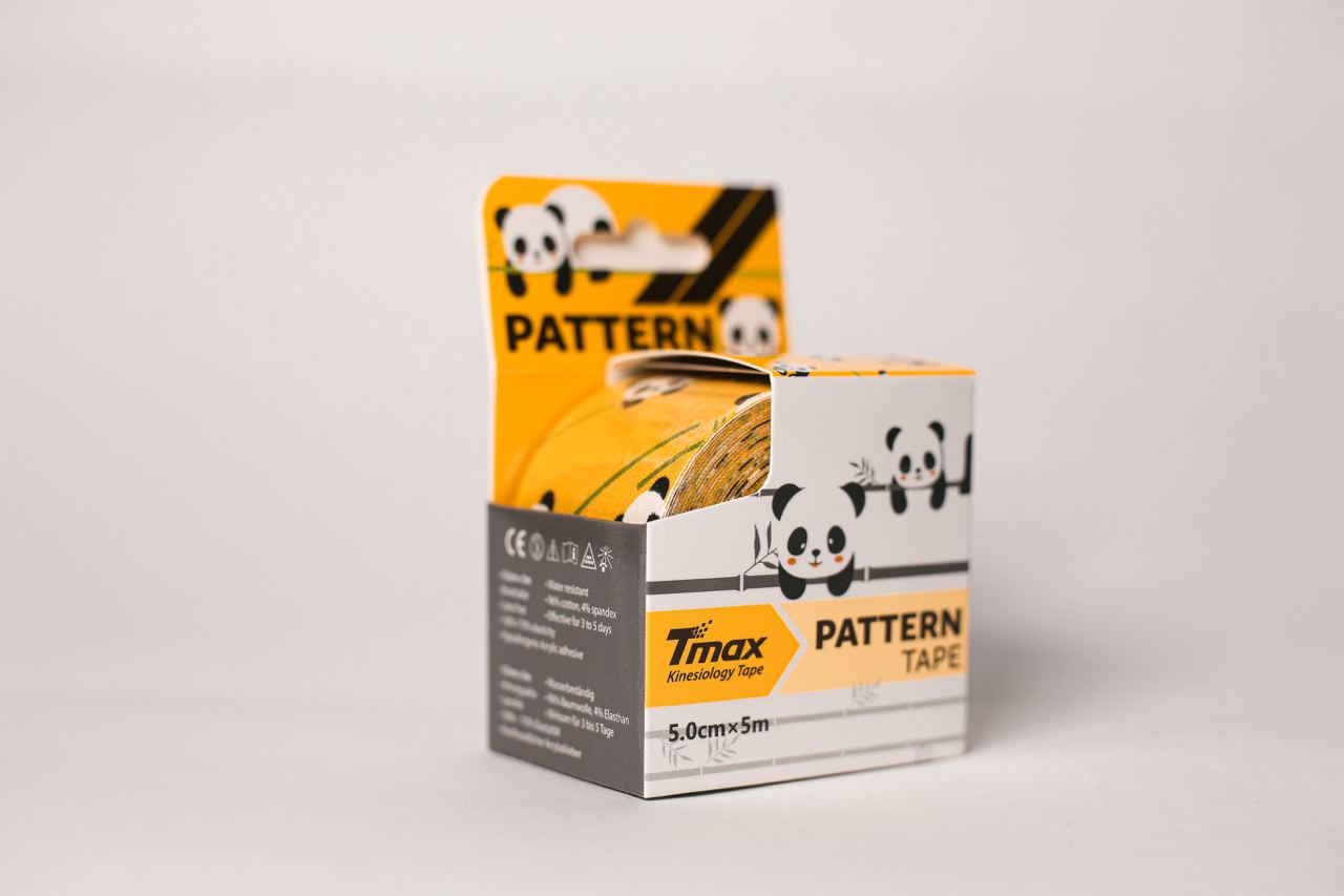 ТЕЙП TMAX PATTERN 5 СМ Х 5 М ПАНДА - КАРТИНКА-6 КИНЕЗИО ТЕЙП TMAX PATTERN 5 СМ Х 5 М ПАНДА - ФОТО-6